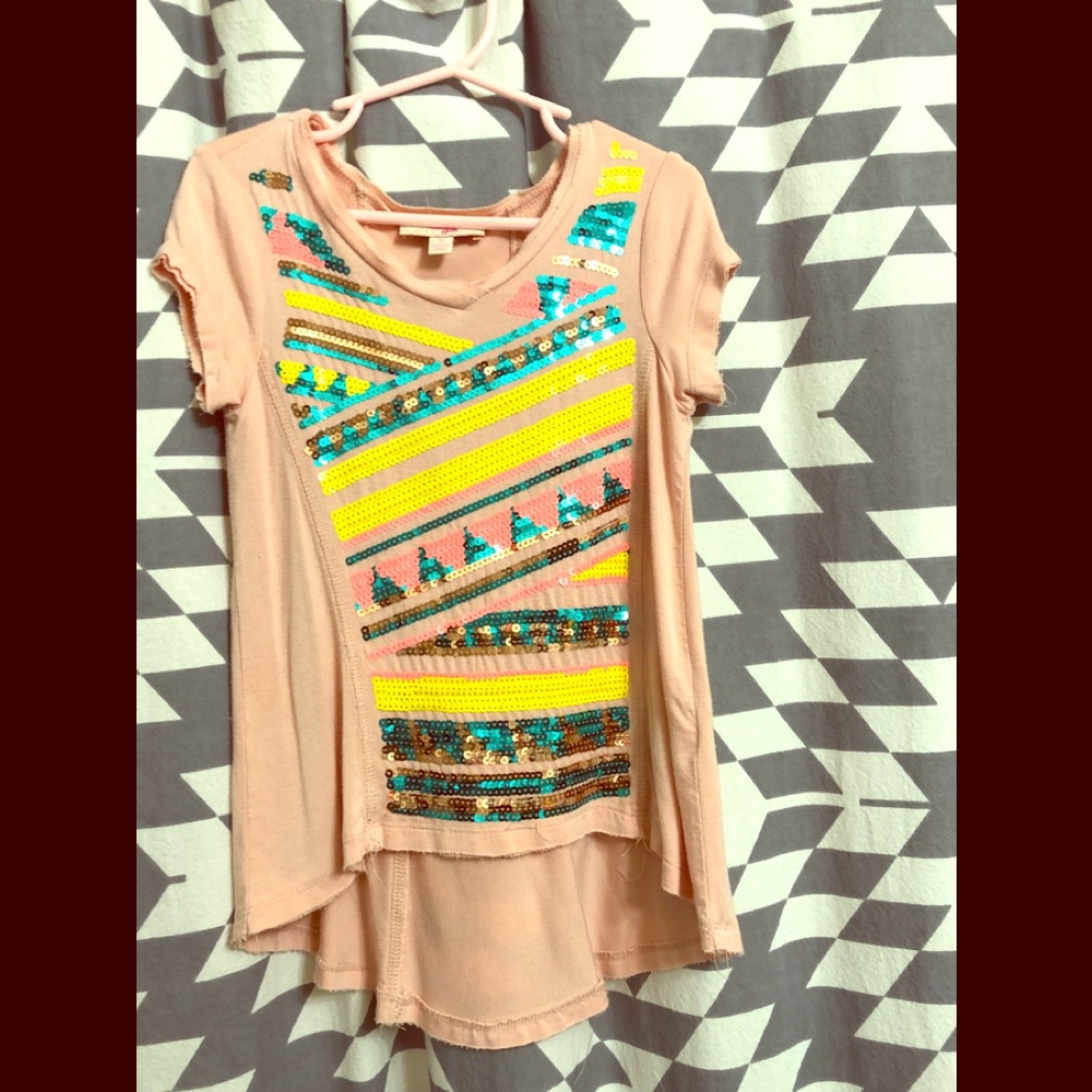 Girls Size 5 Seguin Shirt